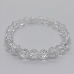 Natural Fire & Ice 8mm Stretch Bracelet